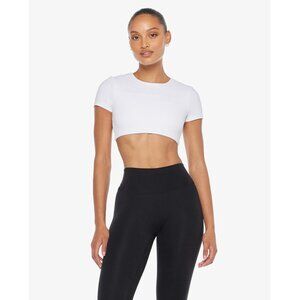 CSB Crop Shop Boutique Freedom Active Tee | Size: M | White